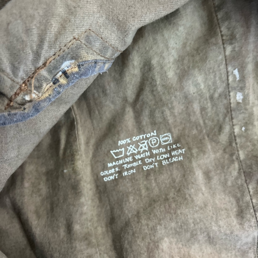 Rogan - Distressed Waxed Cotton Blazer Jacket - Brown Medium - Picture 8 of 9